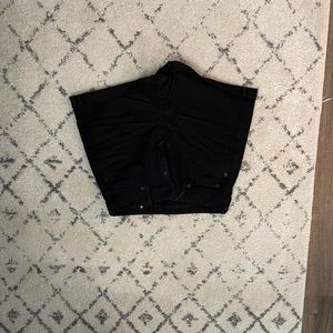 American eagle black jean shorts size 4